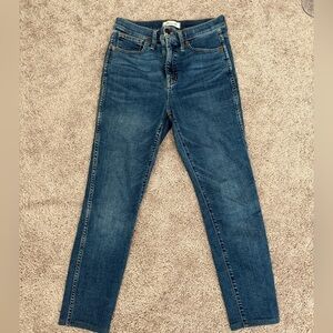 Madewell Women's Straight Leg Blue Jeans